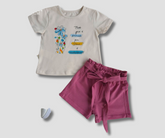 بيجامة صيفي مطبوعة زهور